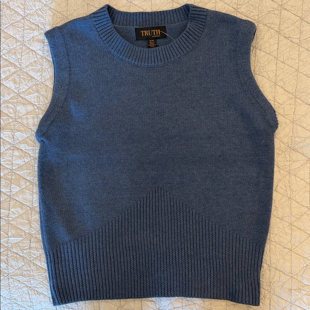 Truth Classic Blue Knit Vest